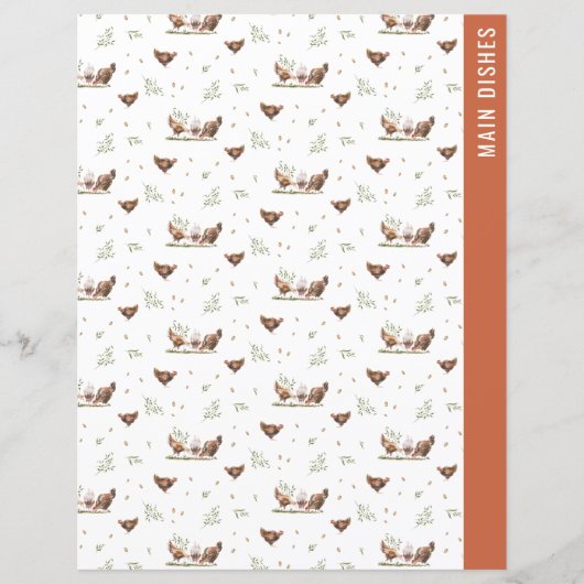 区切りページ |両面レシピバインダーページ (正面)