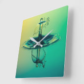 区別時計：最高の壁時計 スクエア壁時計 (傾斜)