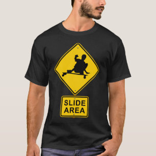 区域のデザインを滑らせて下さい Tシャツ