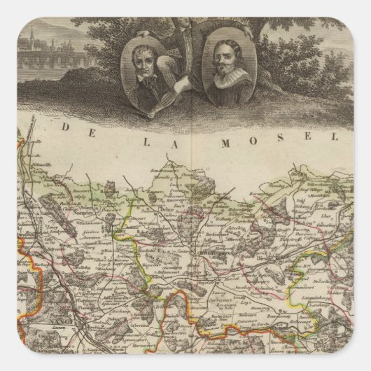 区域の境界 スクエアシール (正面)