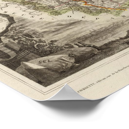 区域の境界 ポスター (角)