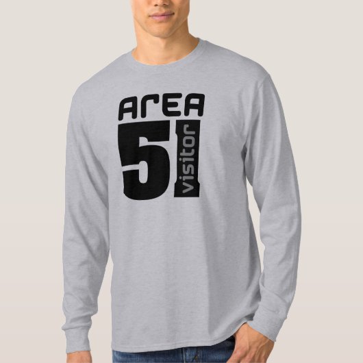 区域51のエイリアンの訪問者 Tシャツ (正面)