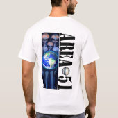 区域51のワイシャツ Tシャツ (裏面)