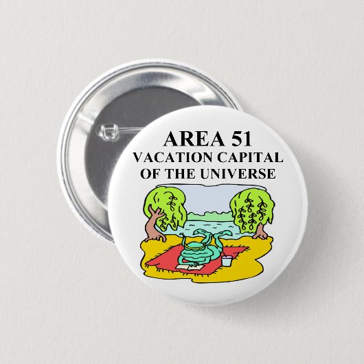 区域51の冗談 缶バッジ (正面&裏面)