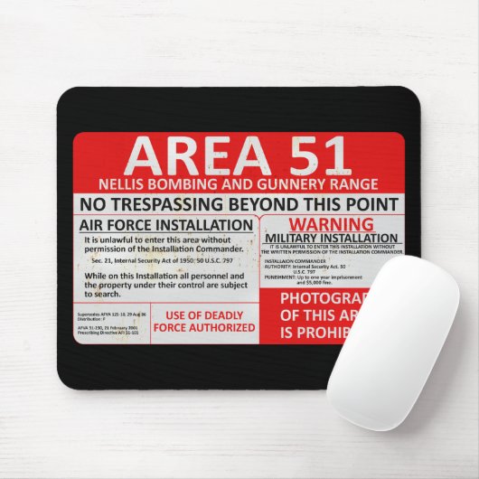 区域51の印 マウスパッド (マウス)