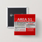 区域51の印 缶バッジ (正面&裏面)