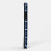 区画デザインラウンドブルー Case-Mate iPhoneケース (裏面/右)