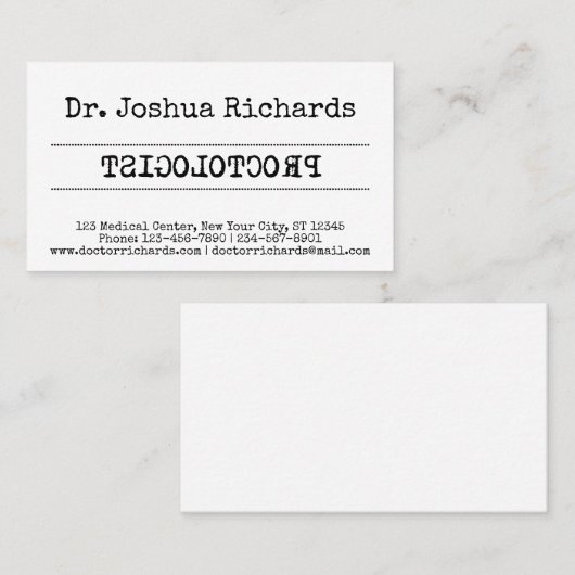 医おもしろい医のカスタマイズ 名刺 (正面/裏面)