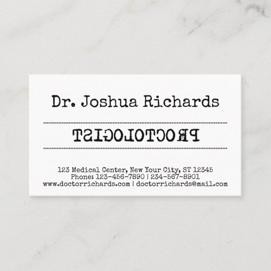 医おもしろい医のカスタマイズ 名刺 (正面)