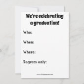 医おもしろい学・心理学の卒業招待状 招待状 (裏面)