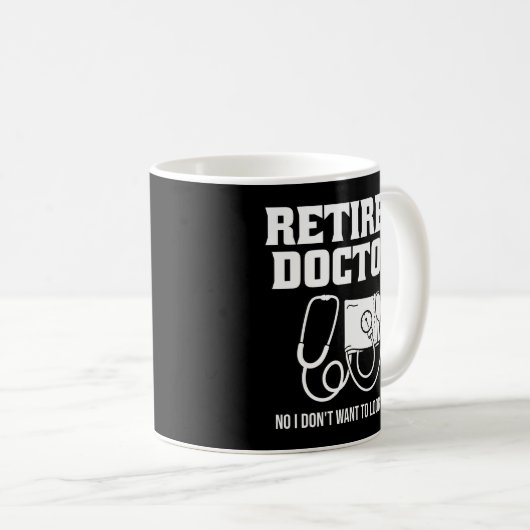 医おもしろい室退職した聴診器の退職 コーヒーマグカップ (正面右)