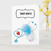 医おもしろい師ナース祝辞 カード (黄色い花)