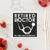 医おもしろい師退職医療テーマ スタンダードカクテルナプキン (インサイチュ)