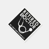 医おもしろい師退職医療テーマ スタンダードカクテルナプキン (角)