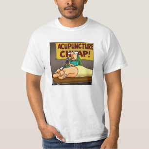 医おもしろい療鍼療法のTシャツ Tシャツ