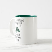 医おもしろい者の卒業祝いパーソナライズされた品 ツートーンマグカップ (正面左)