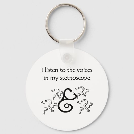 医おもしろい者またはナースのTシャツとギフト キーホルダー (正面)