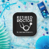 医おもしろい者引用文医退職した療退職 ペーパープレート (パーティー)