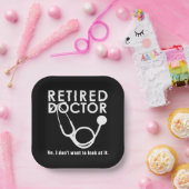 医おもしろい者引用文医退職した療退職 ペーパープレート (パーティー)