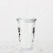 医おもしろい退職した医の聴診器文字 アクリルタンブラー (右)