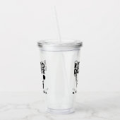 医おもしろい退職した医の聴診器文字 アクリルタンブラー (左)