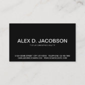 医はっきりした師 名刺 (裏面)