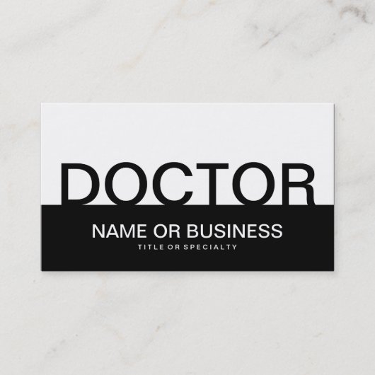 医はっきりした師 名刺 (正面)