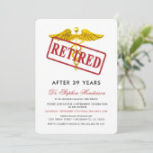 医エレガント療スタッフ退職 招待状 (スタンド正面)