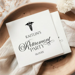 医エレガント療幹部の退職パーティー スタンダードカクテルナプキン