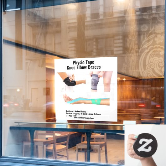 医カスタマイズ療用品テープ膝ひじ ウィンドウサイン (カフェ窓)