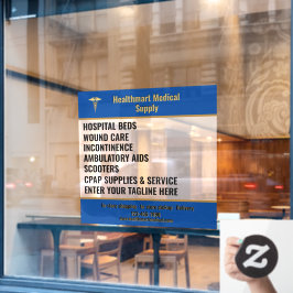 医カスタマイズ療用品店商品リスト広告 ウィンドウサイン