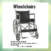 医カスタマイズ療用品店車椅子大型 ウィンドウサイン (シート3)