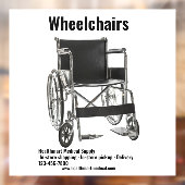 医カスタマイズ療用品店車椅子大型 ウィンドウサイン (シート2)