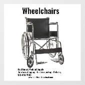 医カスタマイズ療用品店車椅子大型 ウィンドウサイン (シート)