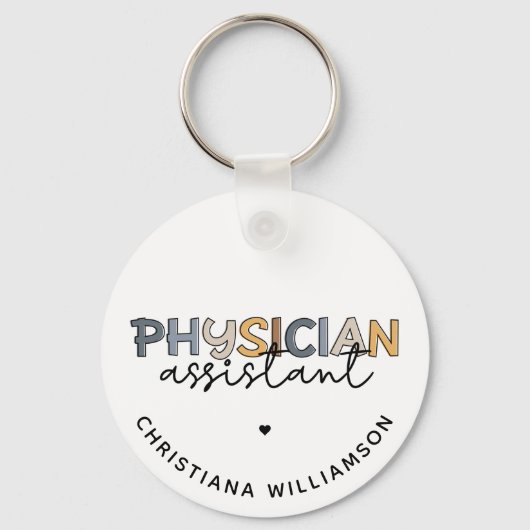医カスタム助手PA感謝ギフト キーホルダー (正面)