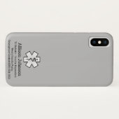 医カスタム療警告電話ケース Case-Mate iPhoneケース (裏面(横))