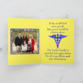 医カラフルモダン療職員のサンキューカード サンキューカード (内部)