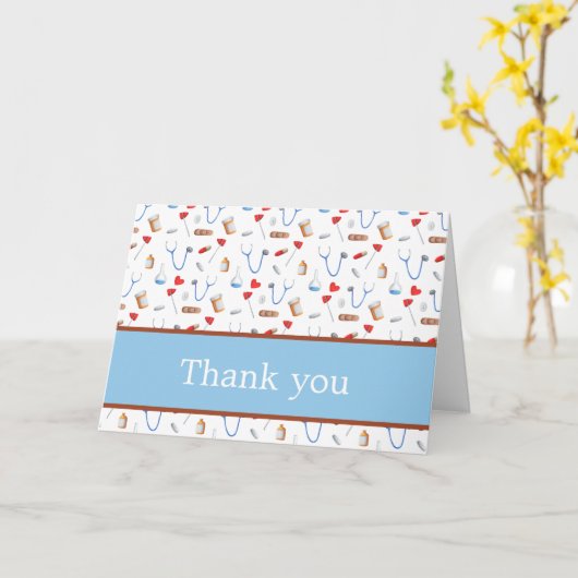 医カラフル療パターン(の模様が)ある折 カード (黄色い花)