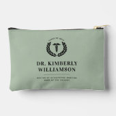 医パーソナライズされたモダン学校の卒業 アクセサリーポーチ (裏面)