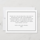 医パーソナライズされたモダン学校の卒業 サンキューカード (裏面)