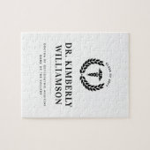 医パーソナライズされたモダン学校の卒業 ジグソーパズル (横)