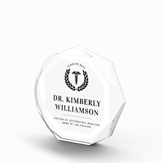 医パーソナライズされたモダン学校の卒業 フォトブロック (右)