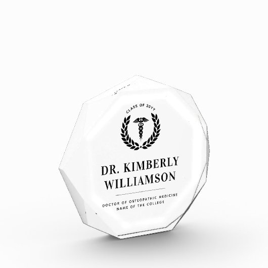 医パーソナライズされたモダン学校の卒業 フォトブロック (左)