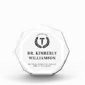 医パーソナライズされたモダン学校の卒業 フォトブロック (正面)