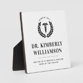 医パーソナライズされたモダン学校の卒業 フォトプラーク (正面)