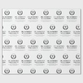 医パーソナライズされたモダン学校の卒業 ラッピングペーパー (フラット)