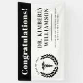 医パーソナライズされたモダン学校の卒業 横断幕 (縦)