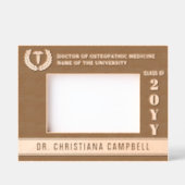 医パーソナライズされたモダン学校 レーザー彫刻フレーム (正面)