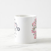 医パーソナライズされた医助手 コーヒーマグカップ (中央)