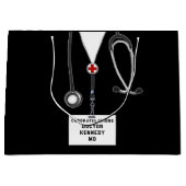 医パーソナライズされた医学校 ラージペーパーバッグ (正面)